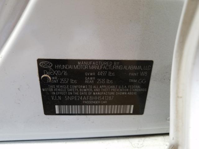 Photo 9 VIN: 5NPE24AF8HH541287 - HYUNDAI SONATA SE 