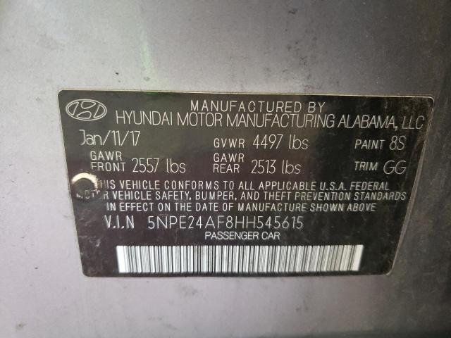 Photo 9 VIN: 5NPE24AF8HH545615 - HYUNDAI SONATA SE 