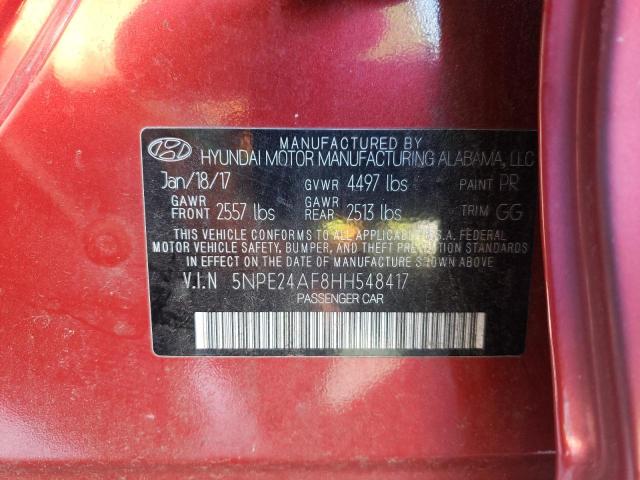 Photo 9 VIN: 5NPE24AF8HH548417 - HYUNDAI SONATA SE 