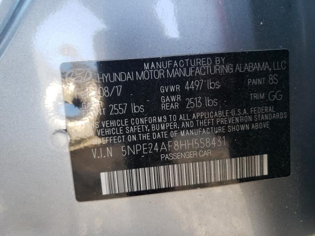 Photo 9 VIN: 5NPE24AF8HH558431 - HYUNDAI SONATA SE 