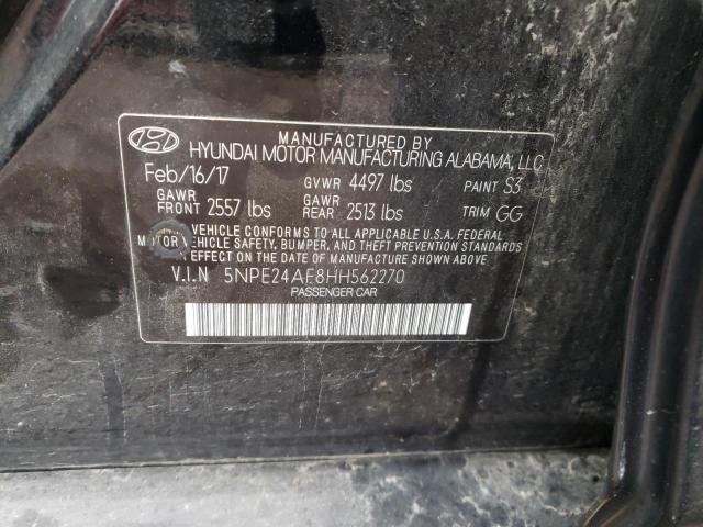 Photo 11 VIN: 5NPE24AF8HH562270 - HYUNDAI SONATA SE 