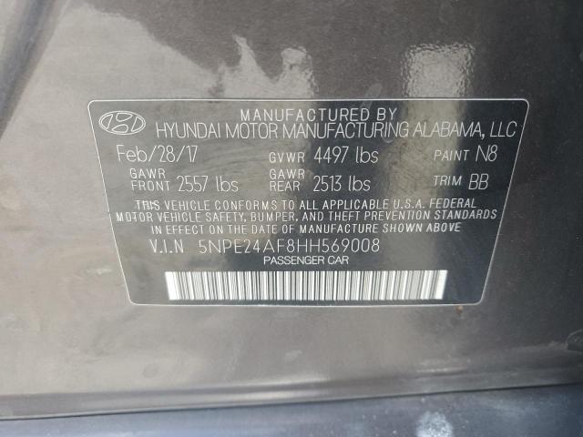 Photo 11 VIN: 5NPE24AF8HH569008 - HYUNDAI SONATA SE 