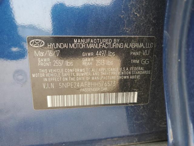 Photo 11 VIN: 5NPE24AF8HH576573 - HYUNDAI SONATA SE 