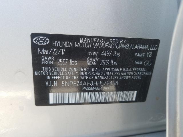 Photo 9 VIN: 5NPE24AF8HH579408 - HYUNDAI SONATA SE 