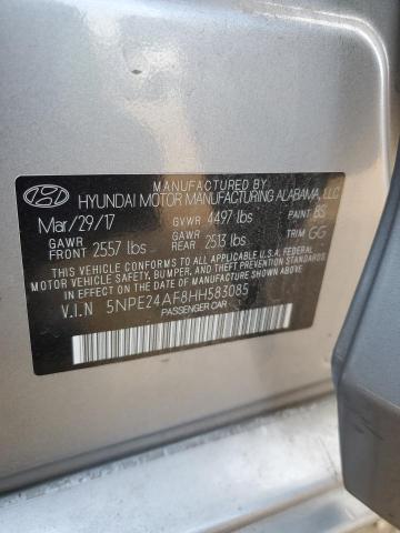 Photo 11 VIN: 5NPE24AF8HH583085 - HYUNDAI SONATA SE 