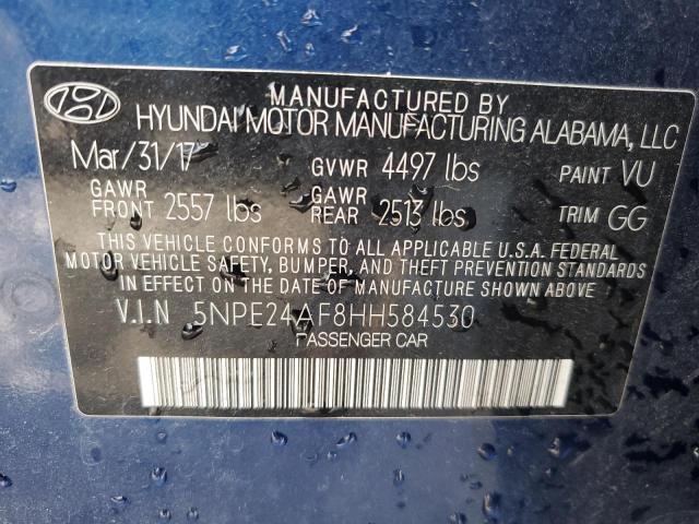 Photo 12 VIN: 5NPE24AF8HH584530 - HYUNDAI SONATA 