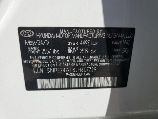 Photo 11 VIN: 5NPE24AF8JH607729 - HYUNDAI SONATA SE 