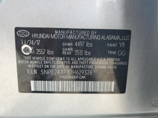 Photo 12 VIN: 5NPE24AF8JH629326 - HYUNDAI SONATA SE 