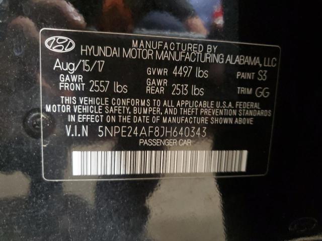 Photo 11 VIN: 5NPE24AF8JH640343 - HYUNDAI SONATA 