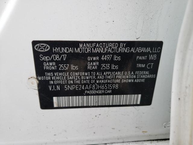 Photo 11 VIN: 5NPE24AF8JH651598 - HYUNDAI SONATA 