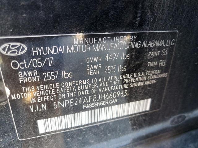 Photo 9 VIN: 5NPE24AF8JH660933 - HYUNDAI SONATA SE 