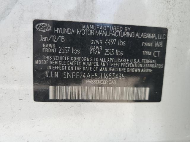 Photo 11 VIN: 5NPE24AF8JH683435 - HYUNDAI SONATA 