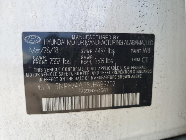 Photo 11 VIN: 5NPE24AF8JH699702 - HYUNDAI SONATA SE 