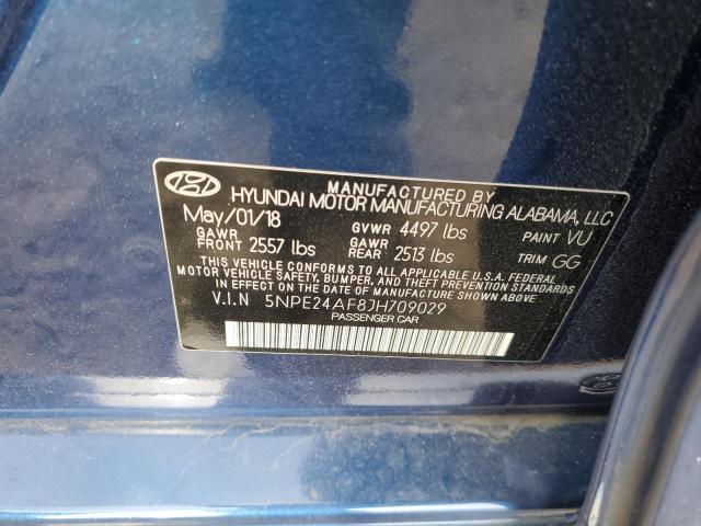 Photo 11 VIN: 5NPE24AF8JH709029 - HYUNDAI SONATA 