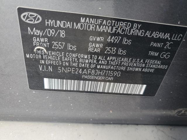 Photo 12 VIN: 5NPE24AF8JH711590 - HYUNDAI SONATA SE 