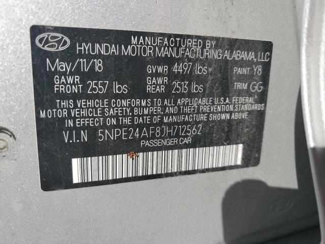 Photo 11 VIN: 5NPE24AF8JH712562 - HYUNDAI SONATA SE 