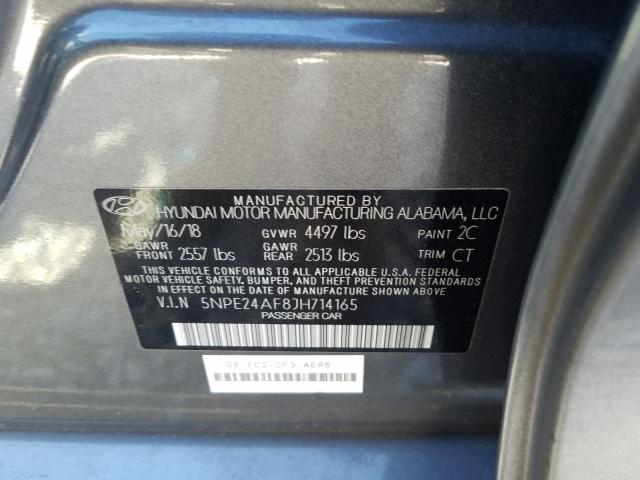 Photo 9 VIN: 5NPE24AF8JH714165 - HYUNDAI SONATA SE 