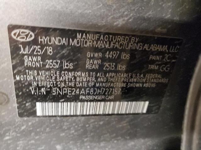 Photo 11 VIN: 5NPE24AF8JH727157 - HYUNDAI SONATA SE 