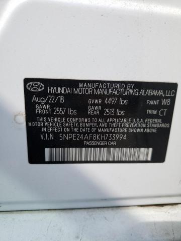 Photo 11 VIN: 5NPE24AF8KH733994 - HYUNDAI SONATA SE 