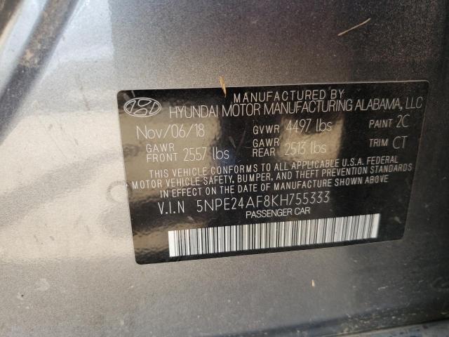 Photo 9 VIN: 5NPE24AF8KH755333 - HYUNDAI SONATA SE 