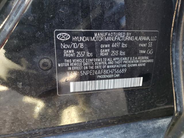 Photo 9 VIN: 5NPE24AF8KH756689 - HYUNDAI SONATA SE 