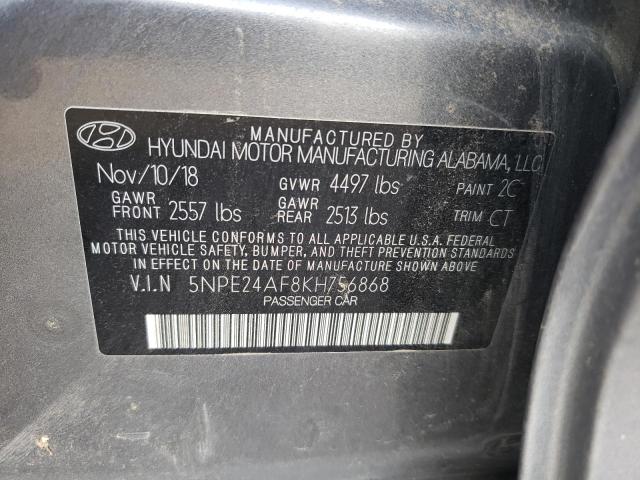 Photo 9 VIN: 5NPE24AF8KH756868 - HYUNDAI SONATA SE 