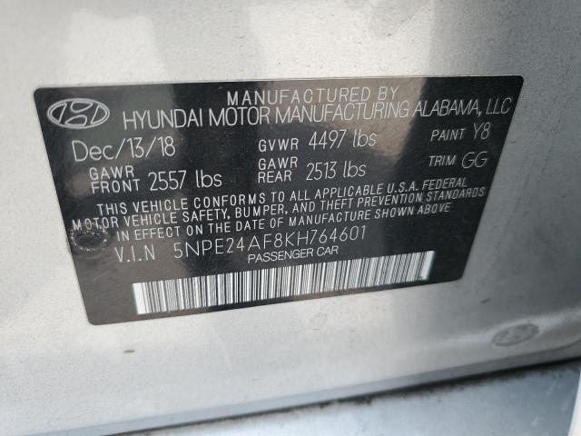 Photo 12 VIN: 5NPE24AF8KH764601 - HYUNDAI SONATA SE 