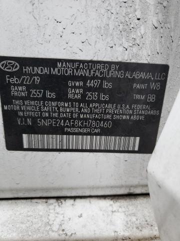 Photo 11 VIN: 5NPE24AF8KH780460 - HYUNDAI SONATA 