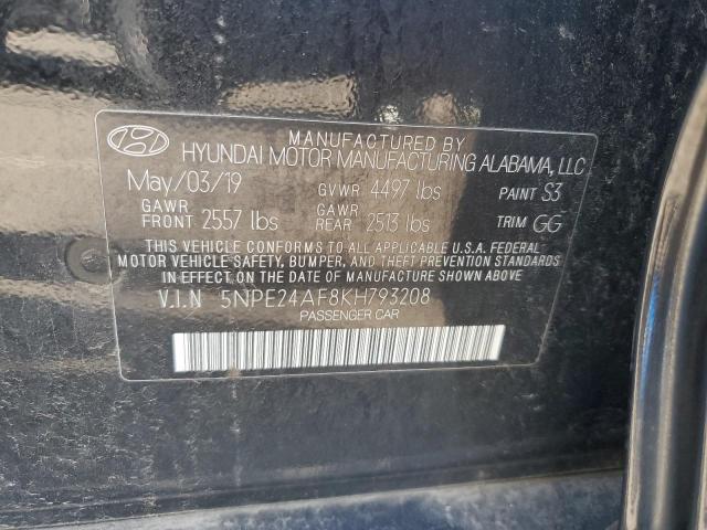 Photo 11 VIN: 5NPE24AF8KH793208 - HYUNDAI SONATA 