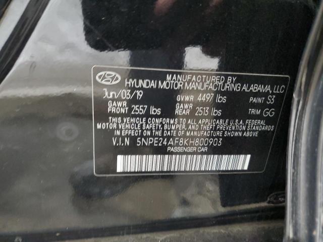 Photo 11 VIN: 5NPE24AF8KH800903 - HYUNDAI SONATA SE 