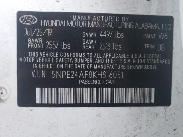 Photo 11 VIN: 5NPE24AF8KH816051 - HYUNDAI SONATA SE 