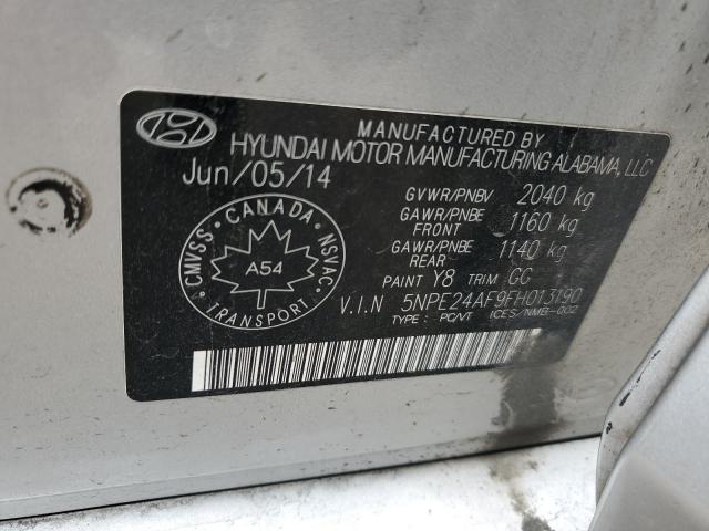 Photo 12 VIN: 5NPE24AF9FH013190 - HYUNDAI SONATA 