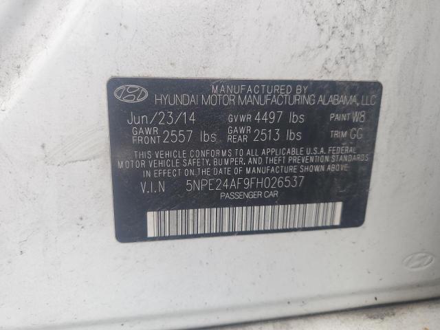 Photo 11 VIN: 5NPE24AF9FH026537 - HYUNDAI SONATA 