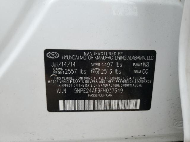 Photo 11 VIN: 5NPE24AF9FH037649 - HYUNDAI SONATA SE 