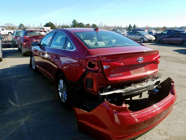 Photo 2 VIN: 5NPE24AF9FH040440 - HYUNDAI SONATA SE 