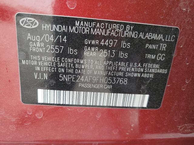 Photo 11 VIN: 5NPE24AF9FH053768 - HYUNDAI SONATA SE 