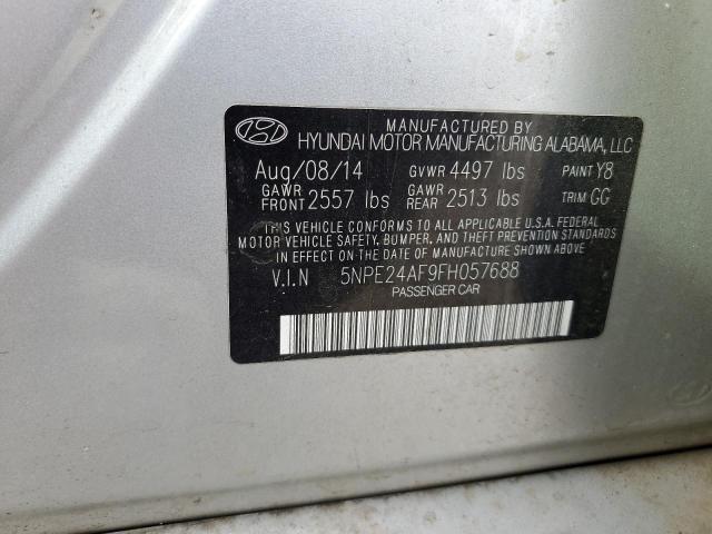 Photo 9 VIN: 5NPE24AF9FH057688 - HYUNDAI SONATA SE 