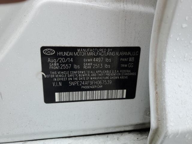 Photo 11 VIN: 5NPE24AF9FH067539 - HYUNDAI SONATA SE 