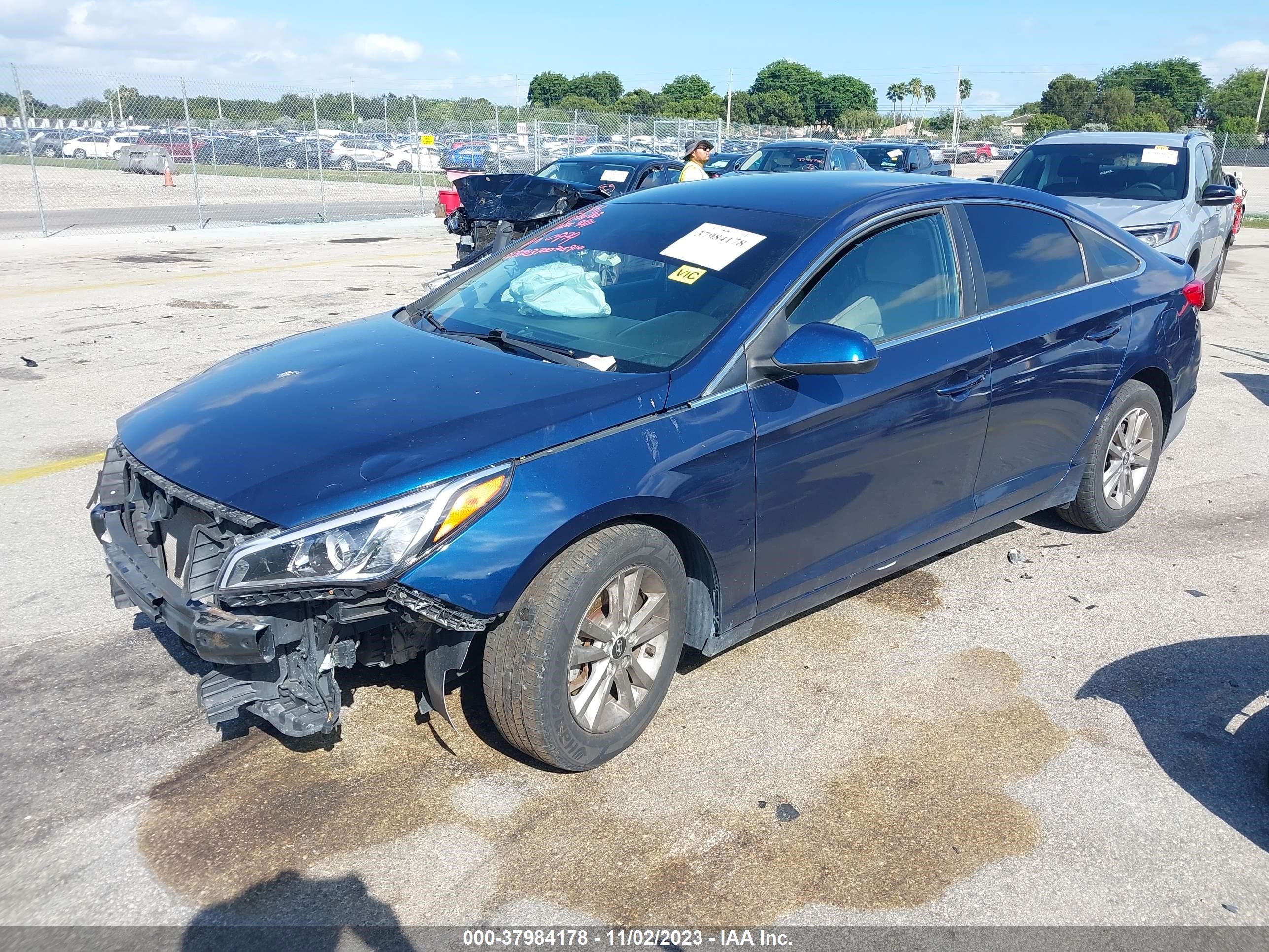 Photo 1 VIN: 5NPE24AF9FH070974 - HYUNDAI SONATA 