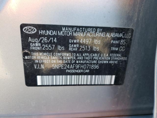 Photo 9 VIN: 5NPE24AF9FH071896 - HYUNDAI SONATA SE 