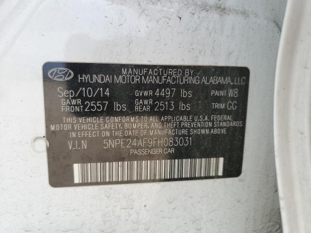 Photo 11 VIN: 5NPE24AF9FH083031 - HYUNDAI SONATA SE 