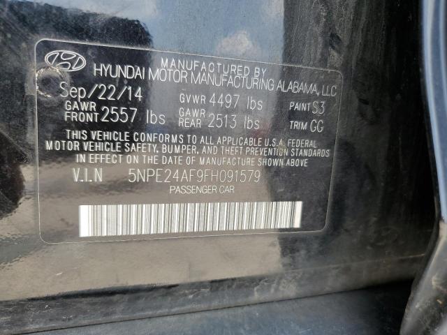 Photo 11 VIN: 5NPE24AF9FH091579 - HYUNDAI SONATA SE 