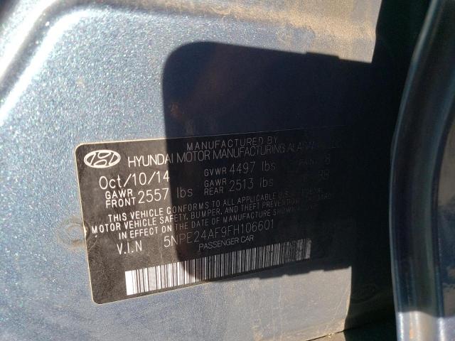 Photo 11 VIN: 5NPE24AF9FH106601 - HYUNDAI SONATA 