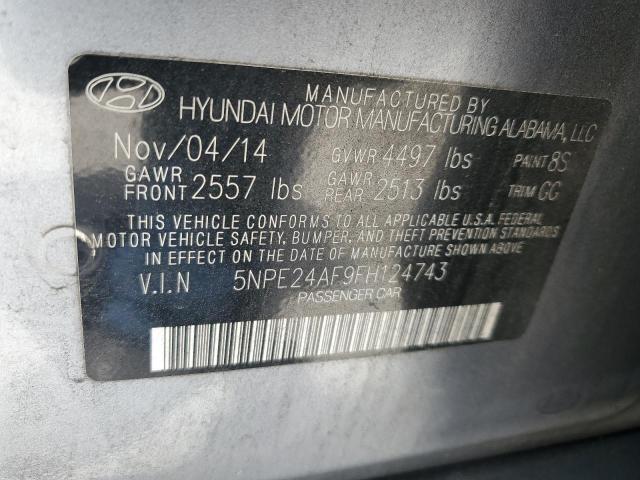 Photo 11 VIN: 5NPE24AF9FH124743 - HYUNDAI SONATA 