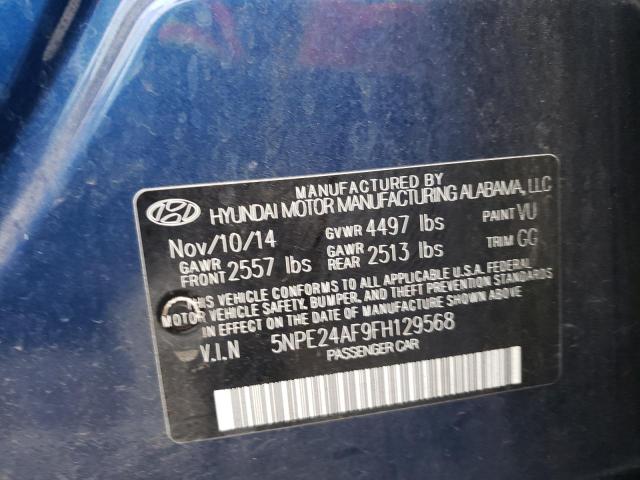 Photo 11 VIN: 5NPE24AF9FH129568 - HYUNDAI SONATA SE 