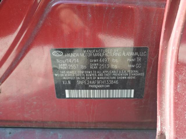 Photo 9 VIN: 5NPE24AF9FH133846 - HYUNDAI SONATA SE 