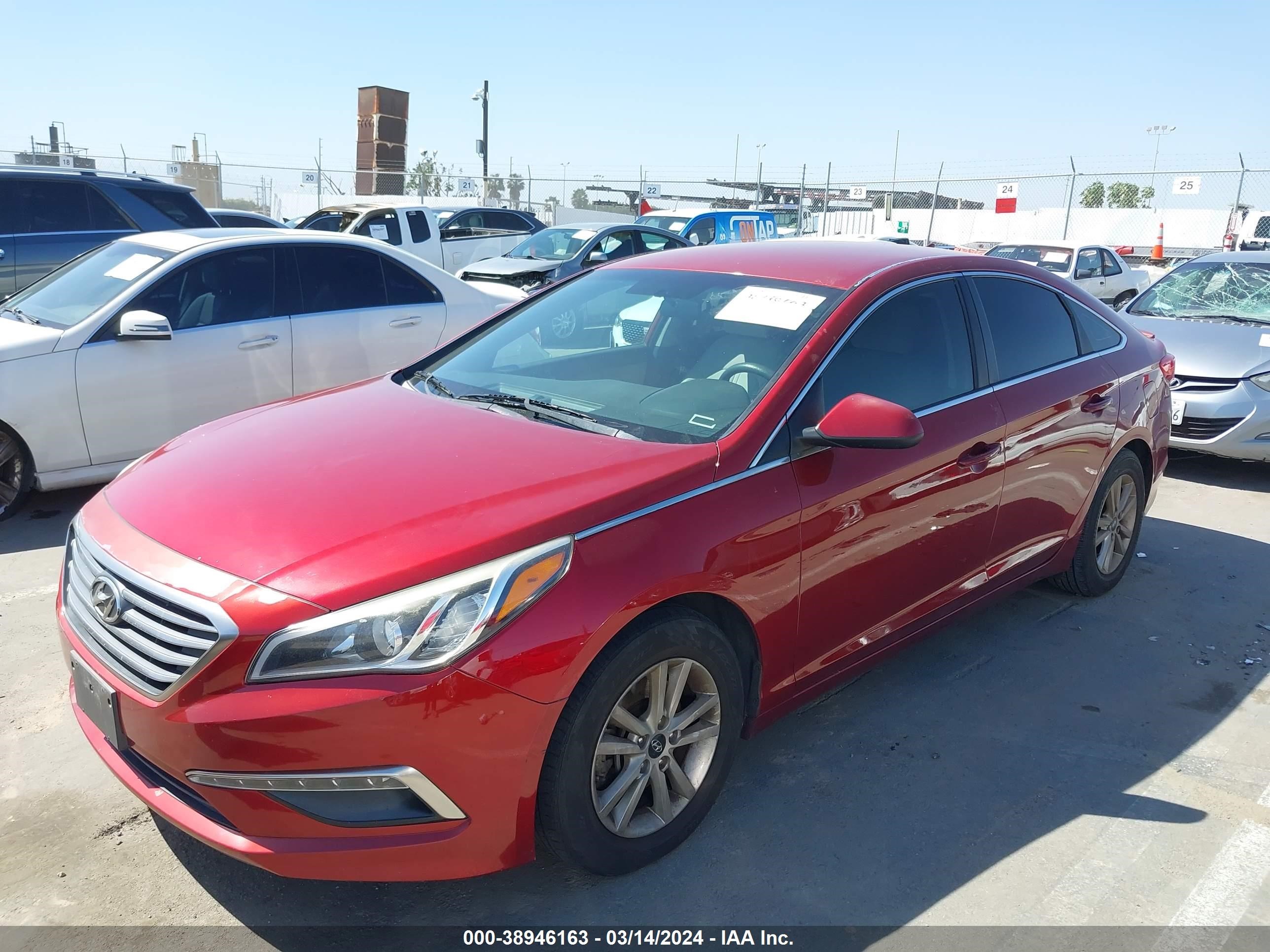 Photo 1 VIN: 5NPE24AF9FH139114 - HYUNDAI SONATA 