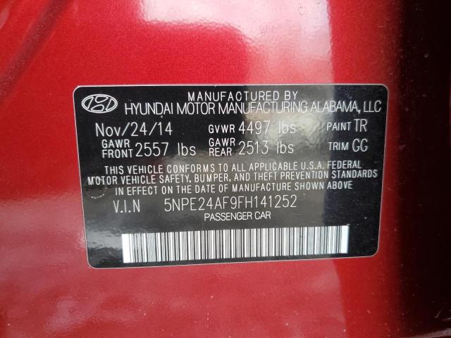 Photo 11 VIN: 5NPE24AF9FH141252 - HYUNDAI SONATA SE 