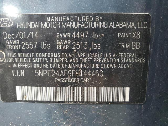 Photo 11 VIN: 5NPE24AF9FH144460 - HYUNDAI SONATA SE 