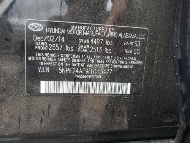 Photo 9 VIN: 5NPE24AF9FH145477 - HYUNDAI SONATA SE 